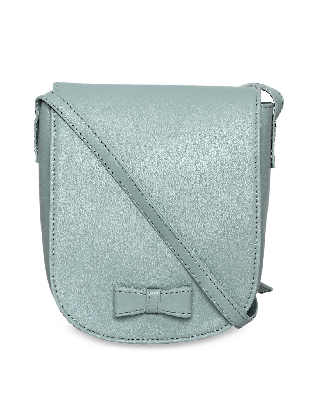 

Toteteca Green PU Structured Sling Bag