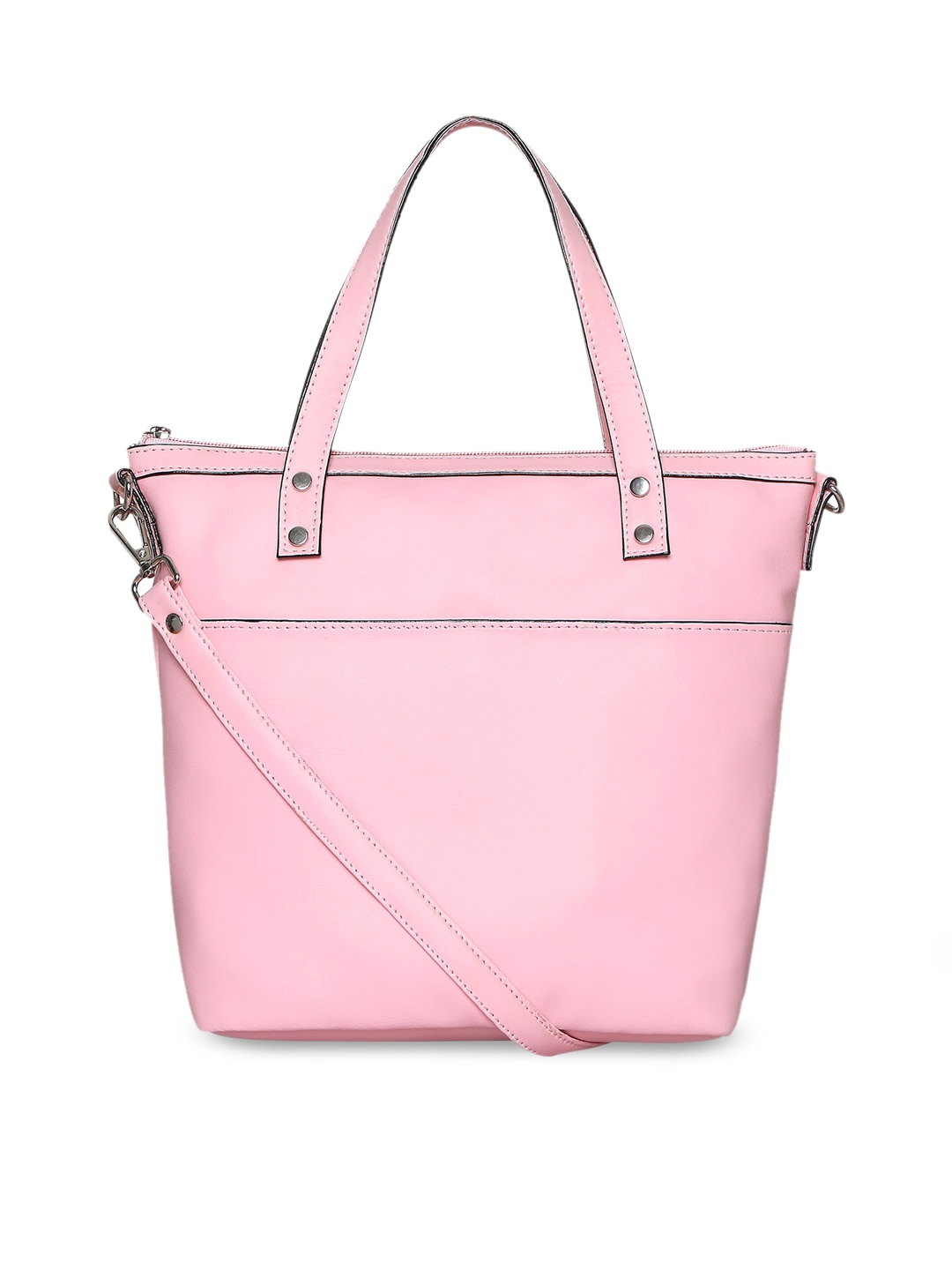 

Toteteca Pink PU Oversized Structured Handheld Bag