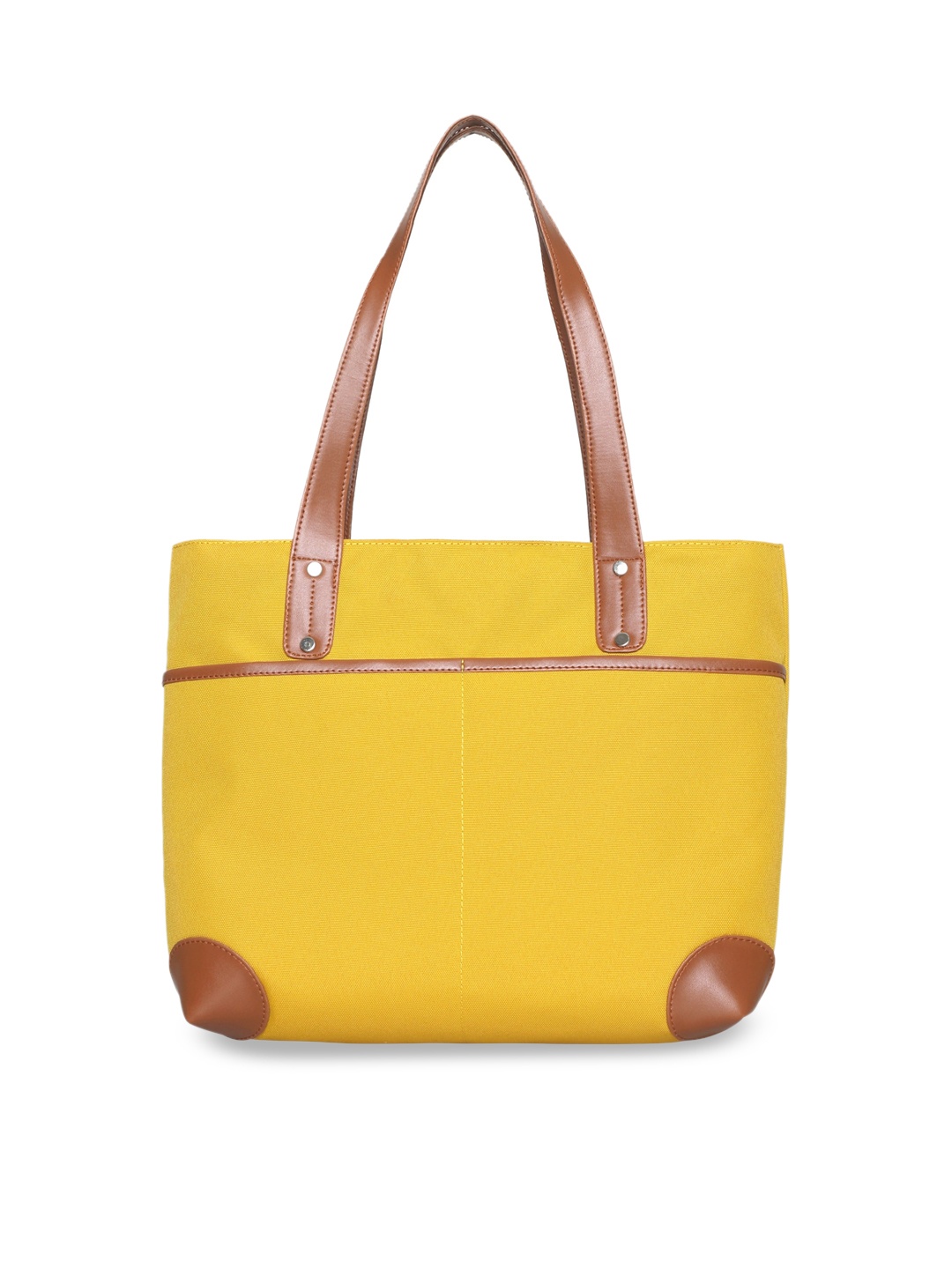 

Toteteca Yellow Structured Shoulder Bag