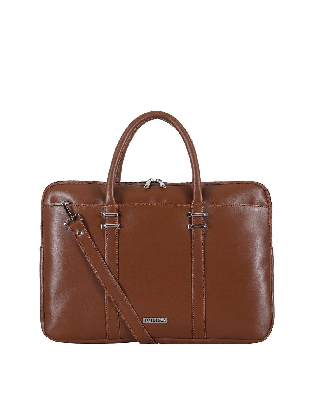 

Toteteca Tan PU Laptop Bag