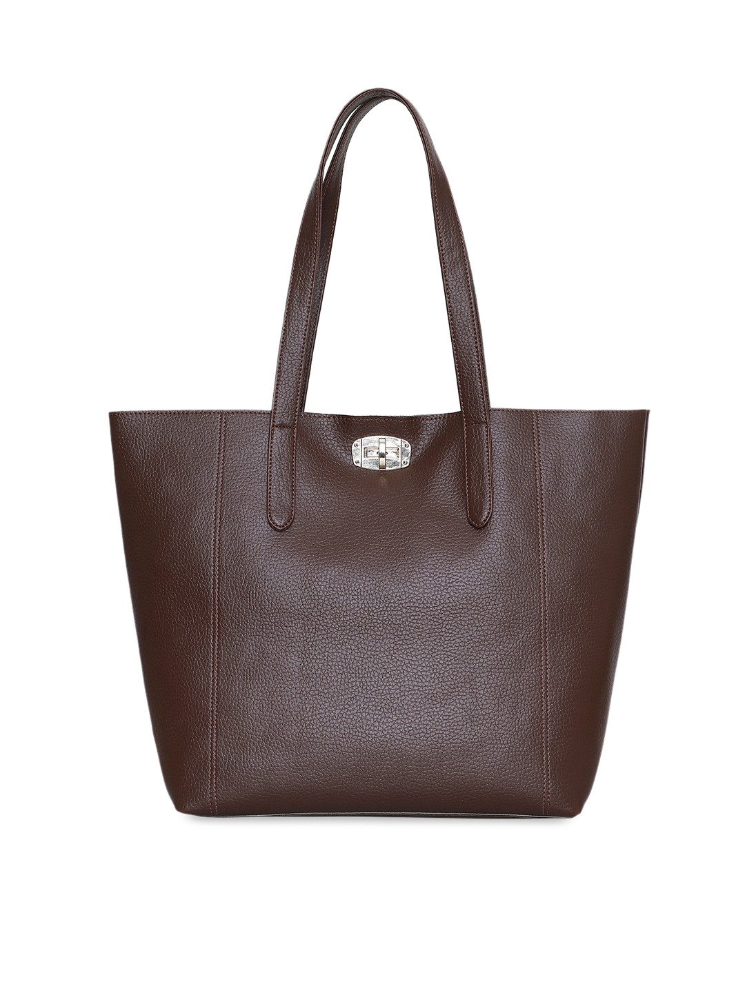 

Toteteca Brown PU Structured Shoulder Bag
