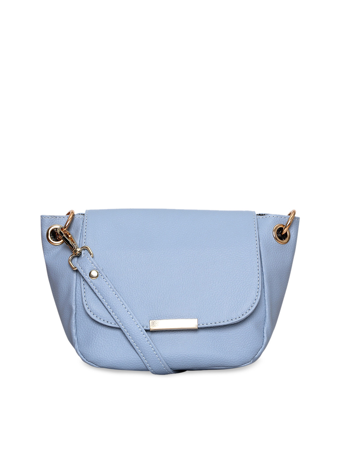 

Toteteca Blue PU Half Moon Sling Bag