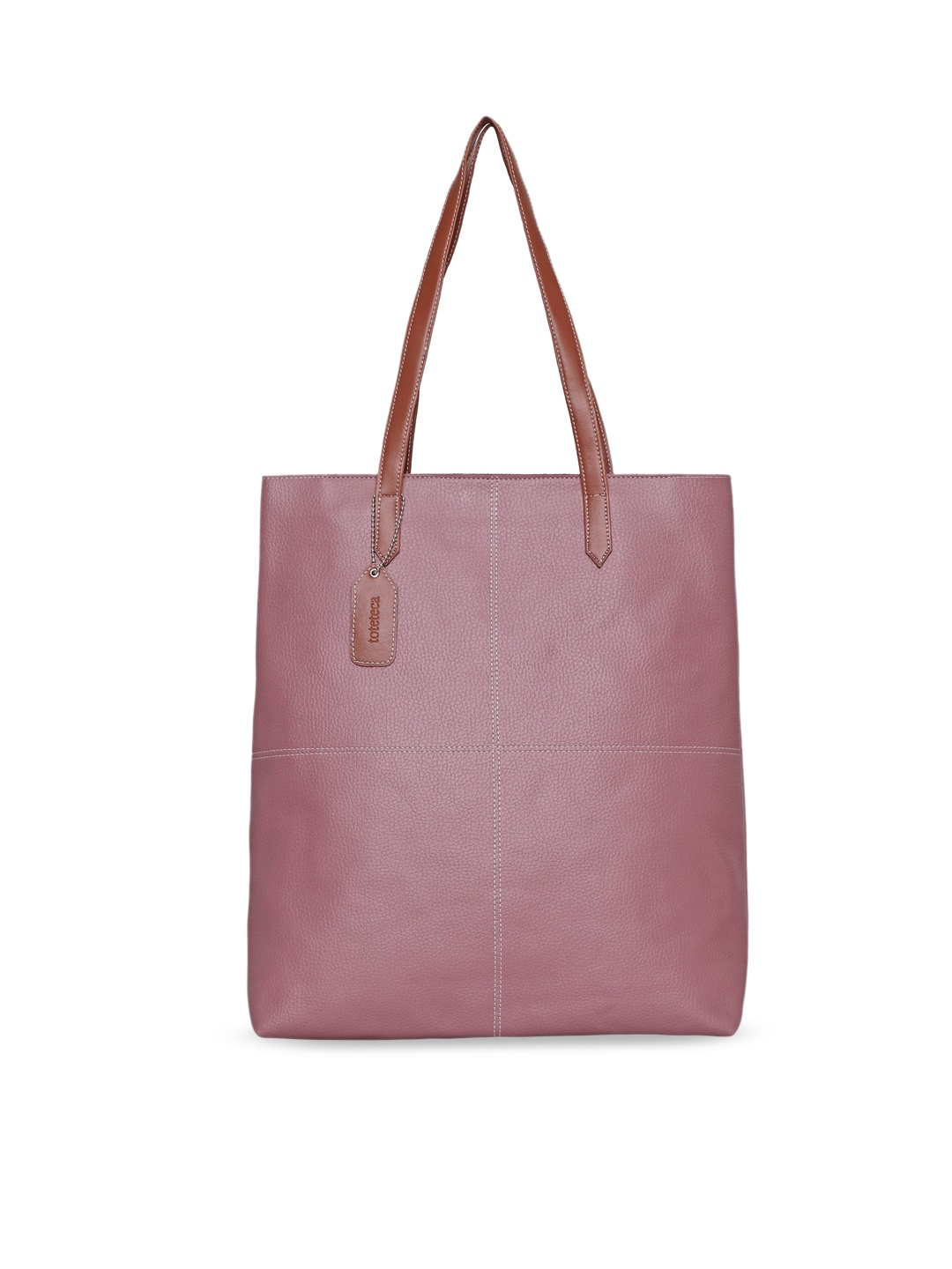 

Toteteca Pink PU Shopper Shoulder Bag with Tasselled
