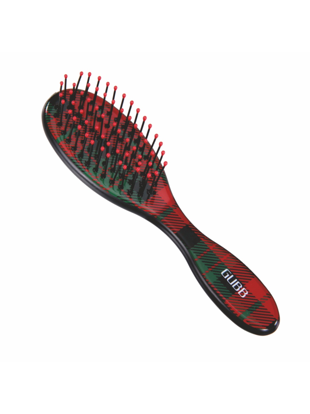 

GUBB Oval Cushion Hair Brush Comb, Red