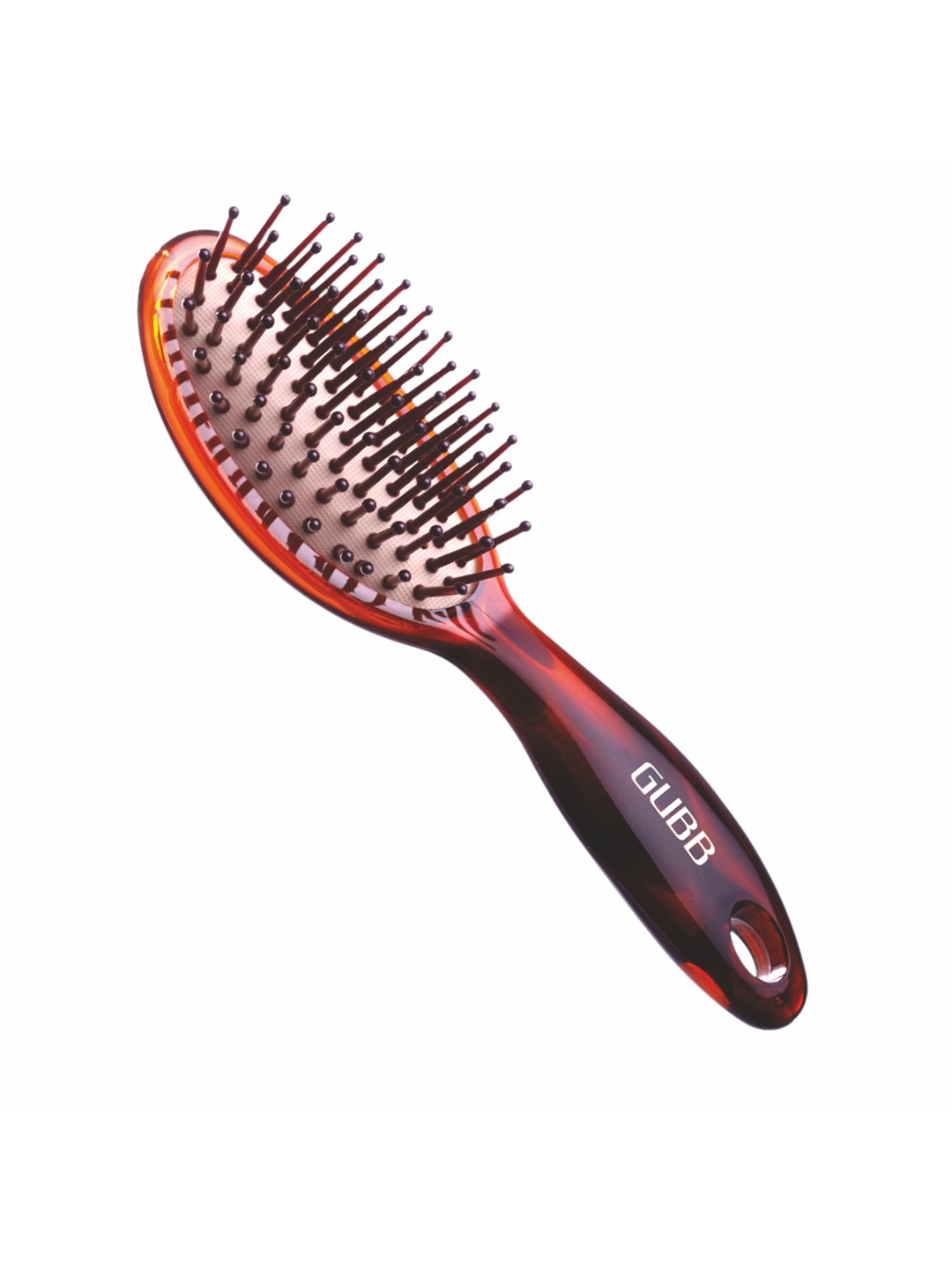

GUBB Unisex Brown Oval Cushion Small Hair Brush Comb