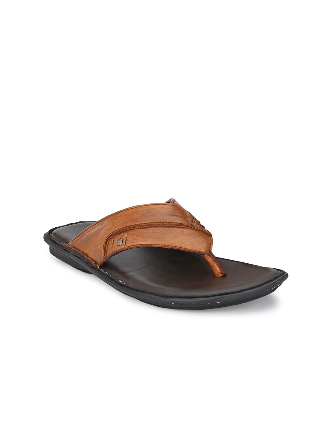 

Provogue Men Tan Solid Casual Comfort Sandals