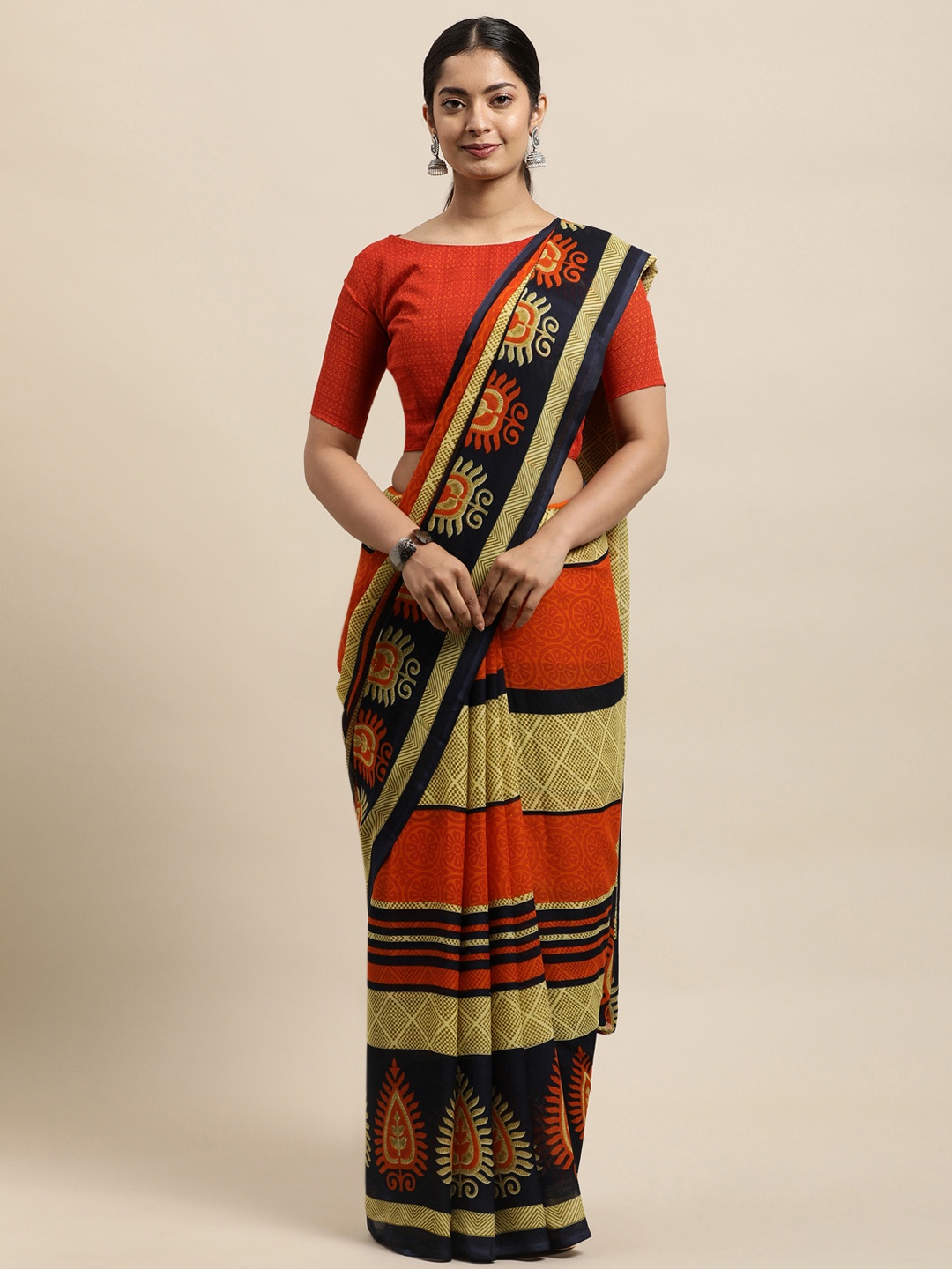 

KALINI Multicoloured Georgette Printed Saree, Multi