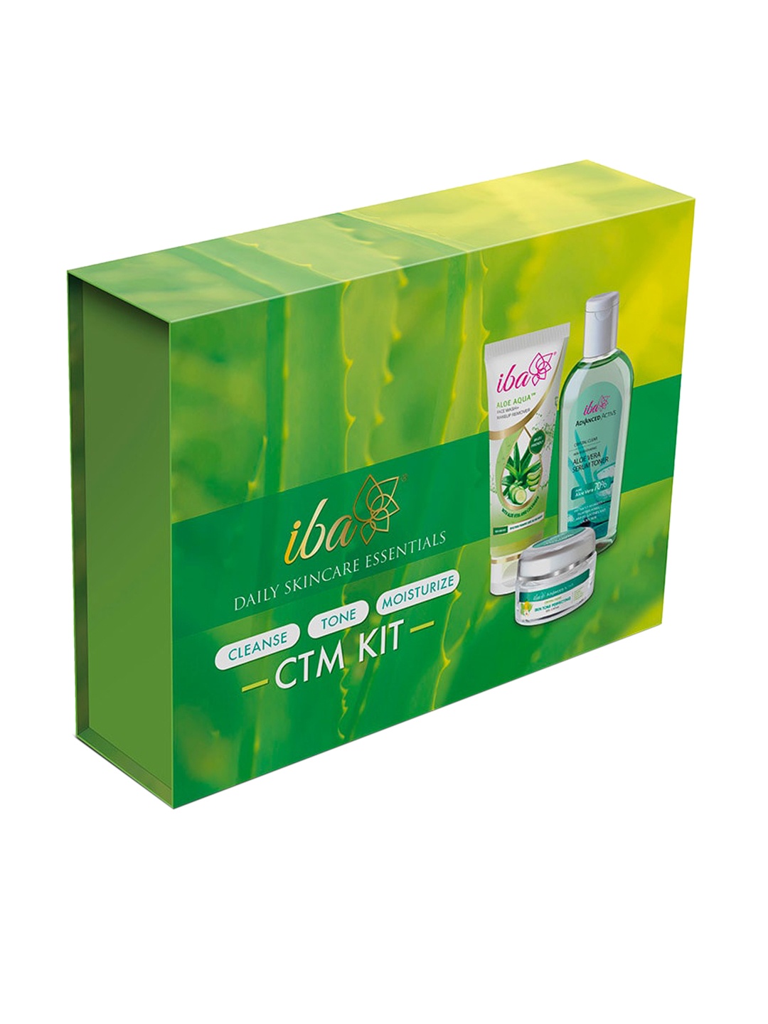 

Iba CTM Kit Cleanse-Tone-Moisturize for Crystal Clear Skin, Green