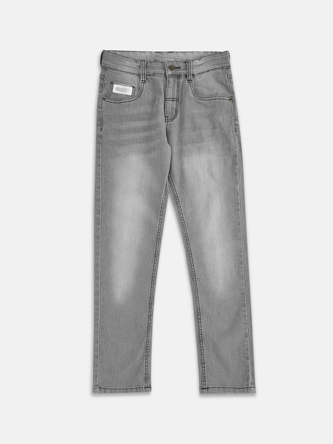 

Pantaloons Junior Boys Grey Low Distress Light Fade Non stretchable Jeans
