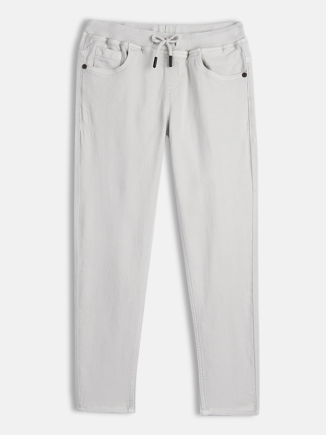 

HERE&NOW Boys Off White Regular Fit Stretchable Jeans