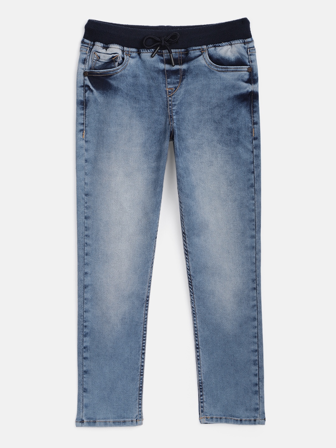 

HERE&NOW Boys Blue Slim Fit Clean Look Stretchable Jeans