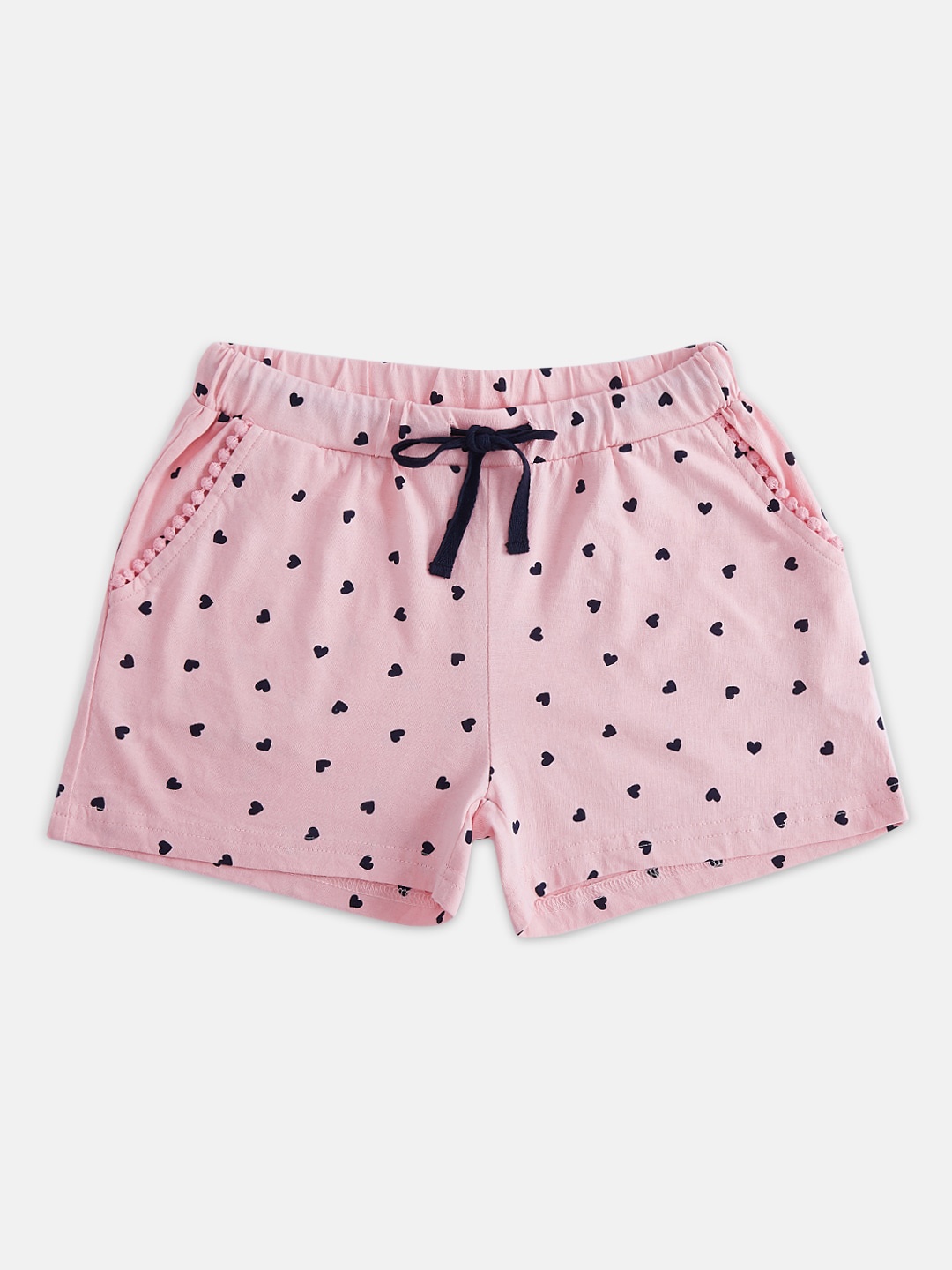 

Pantaloons Junior Girls Pink Printed Regular Shorts