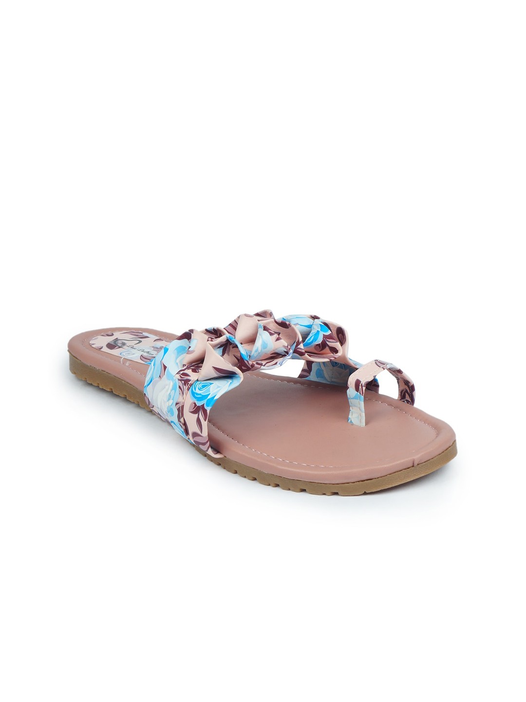 

The Desi Dulhan Women Peach-Coloured Party Open Toe Flats with Bows