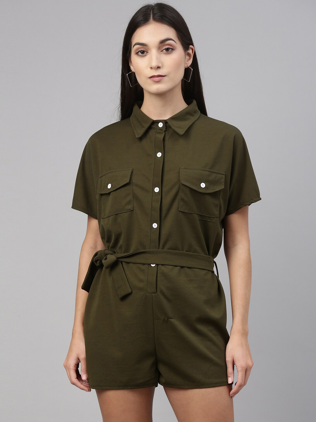 

Insua Olive Green Jumpsuit