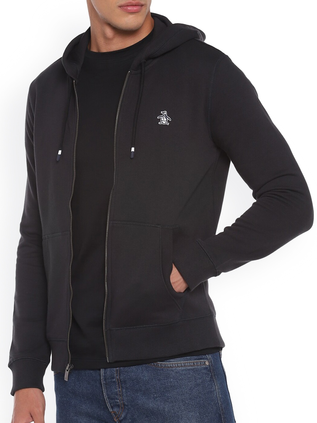 

Original Penguin Men Black Zip Up Sweatshirt
