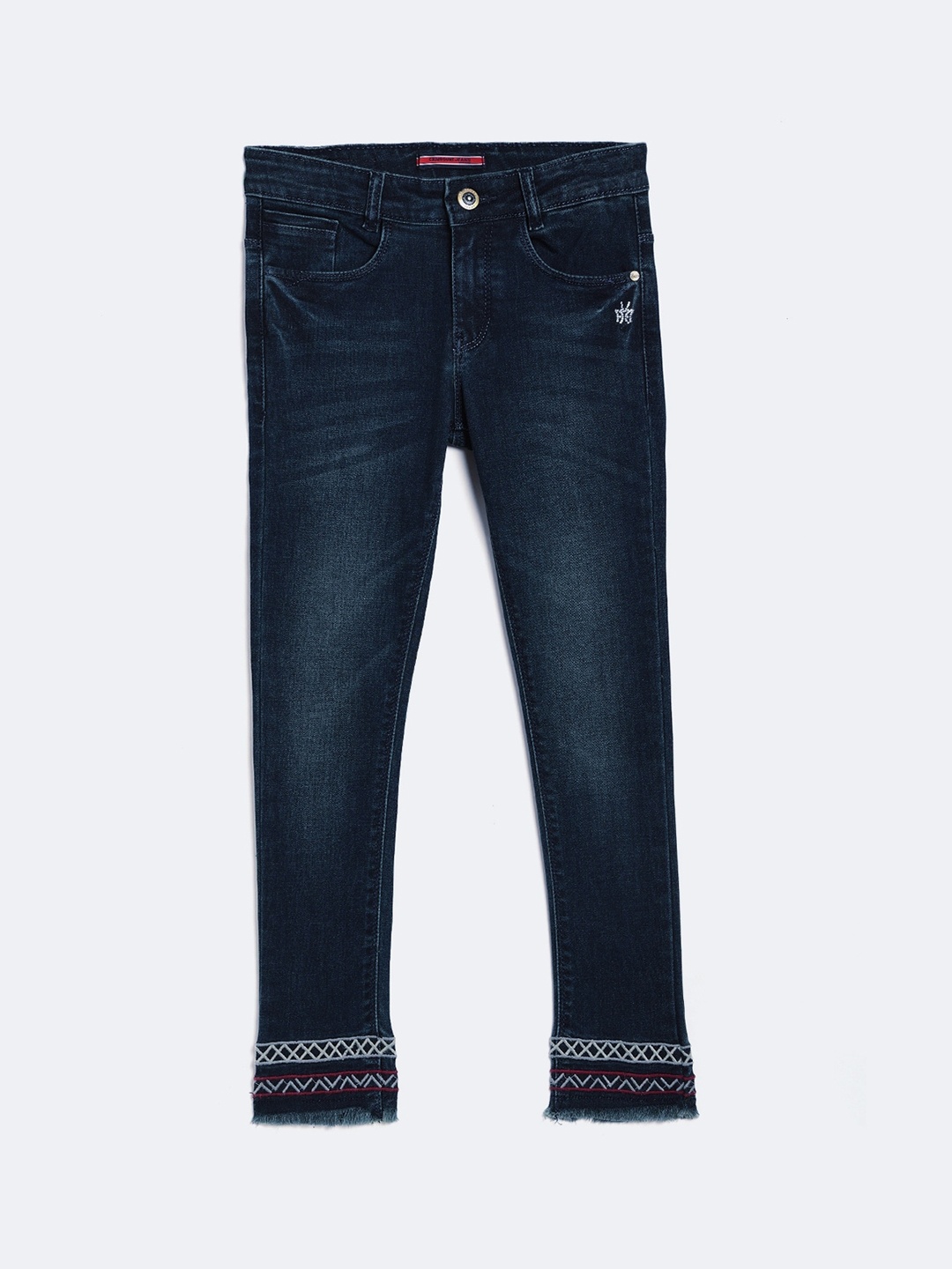 

Crimsoune Club Girls Blue Light Fade Stretchable Jeans