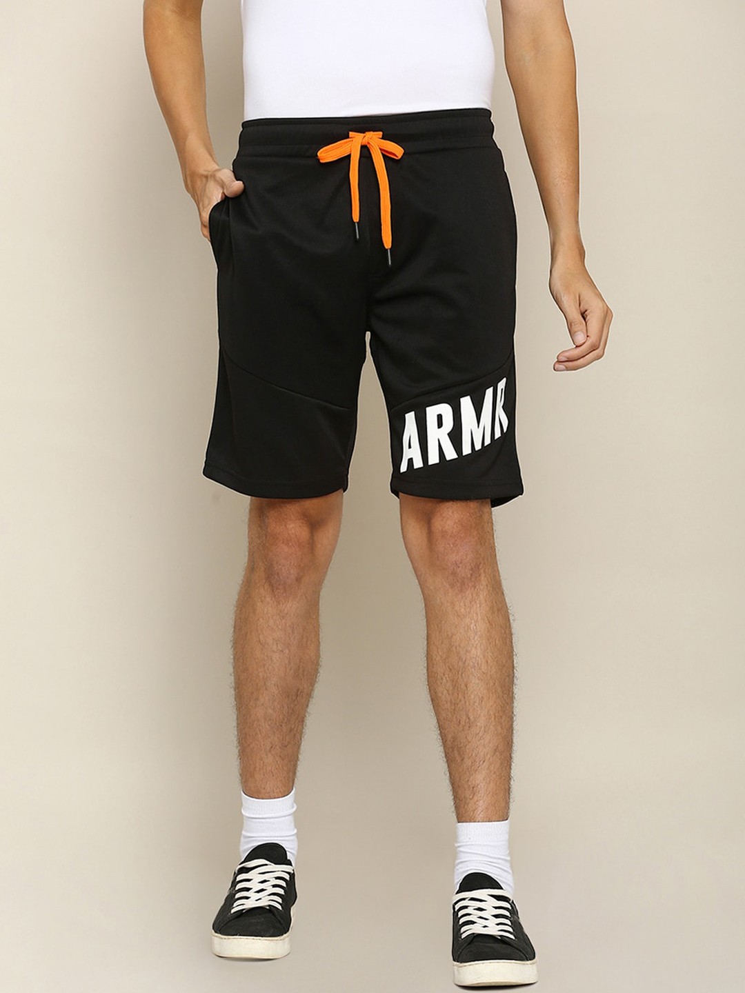 

Street Armor by Pantaloons Men Black Sports Shorts