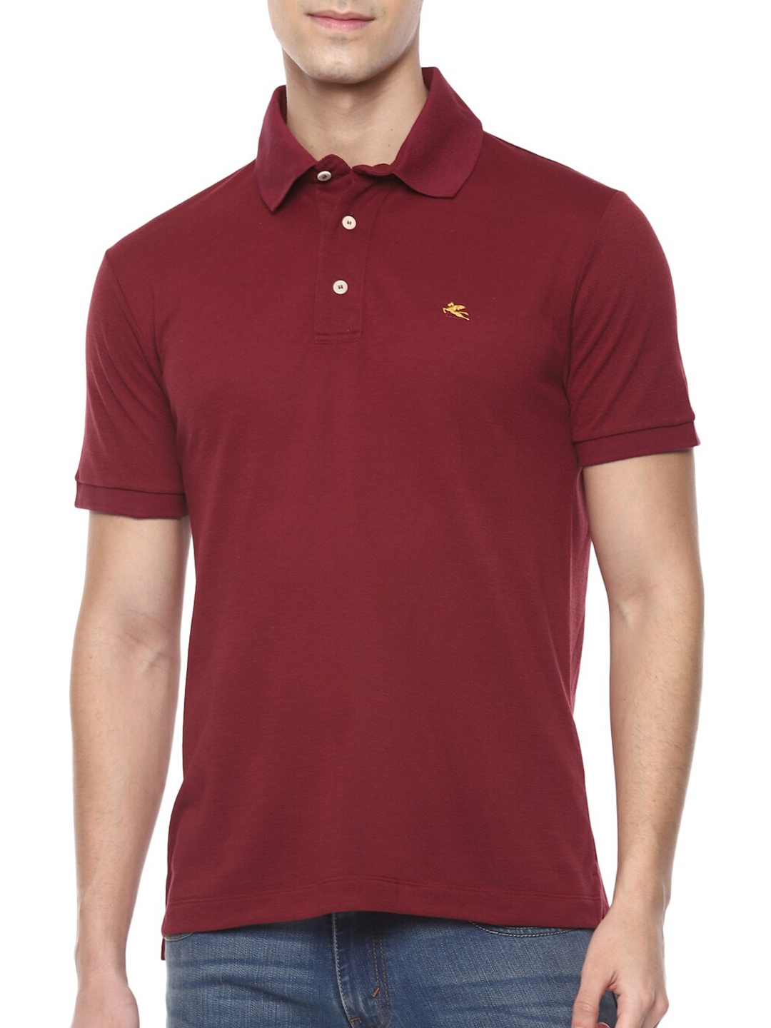 

ETRO Men Red Polo Collar T-shirt