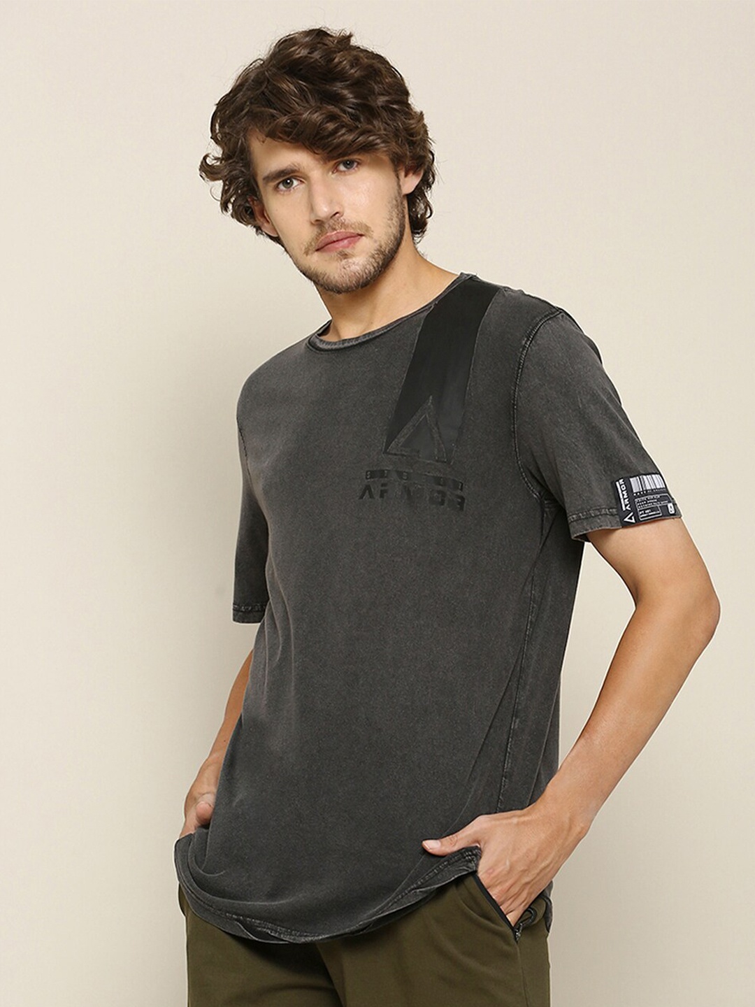 

Street Armor by Pantaloons Men Black Printed T-Shirt