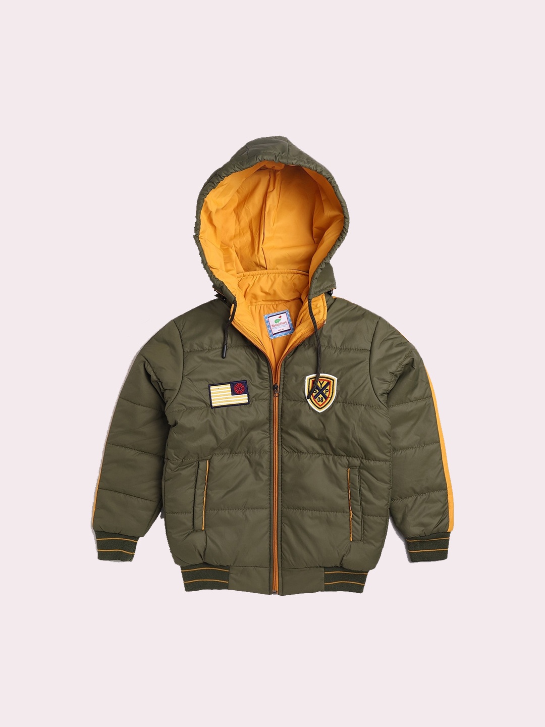 Toonyport Boys Green & Yellow Lightweight Padded Jacket