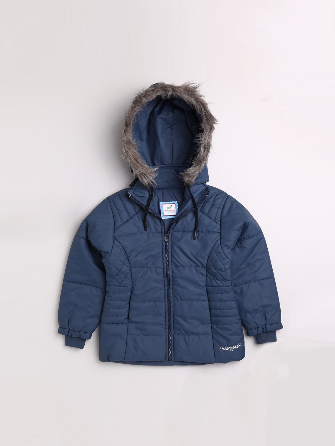

Toonyport Girls Blue Lightweight Crop Padded Jacket