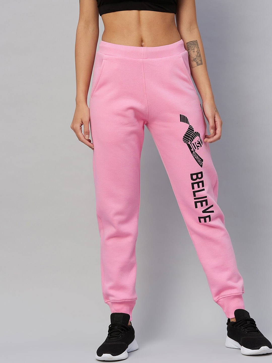 

C9 AIRWEAR Women Pink Printed Fleece Joggers