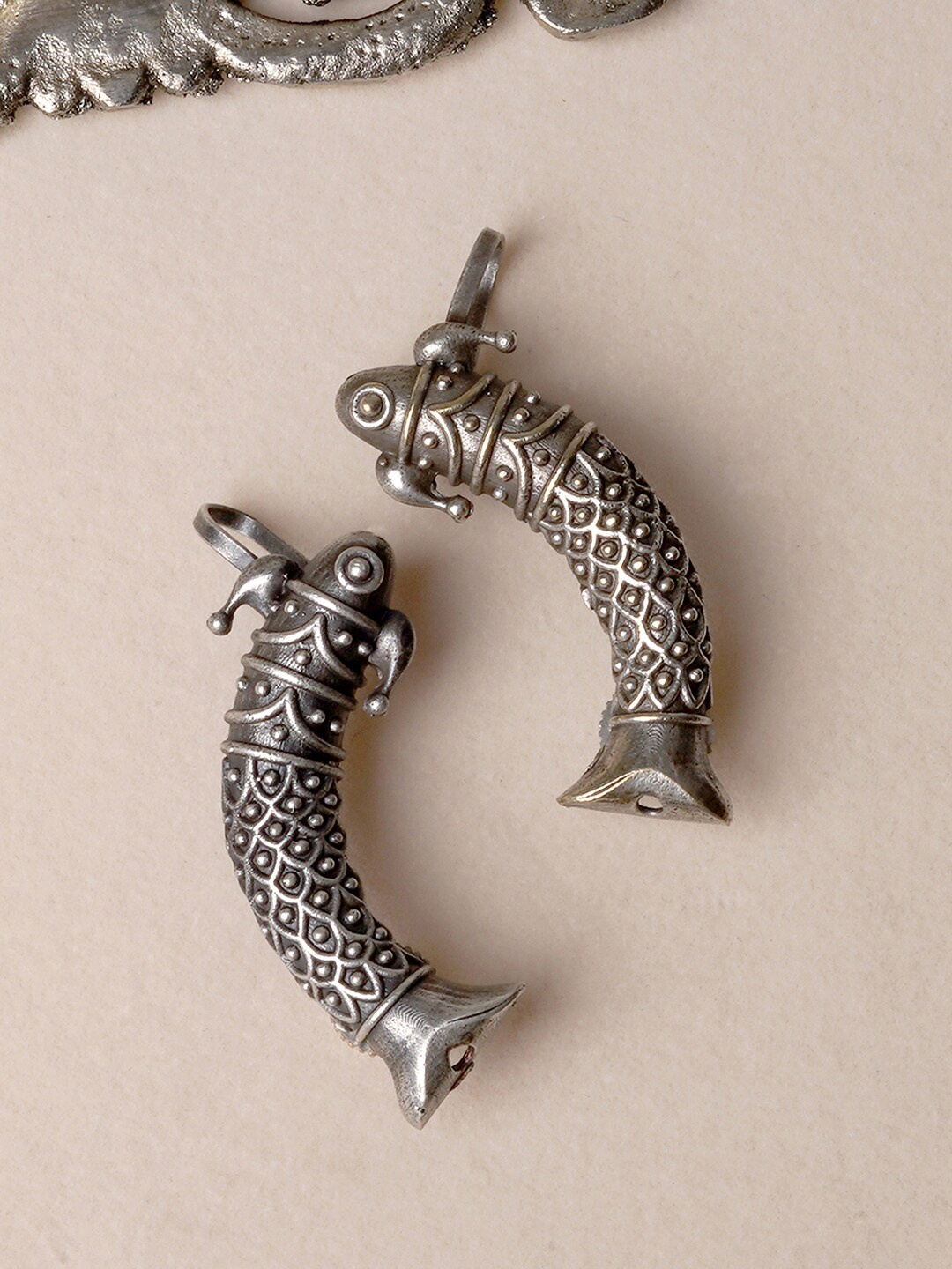 

TEEJH Silver-Toned Contemporary Ear Cuff Earrings