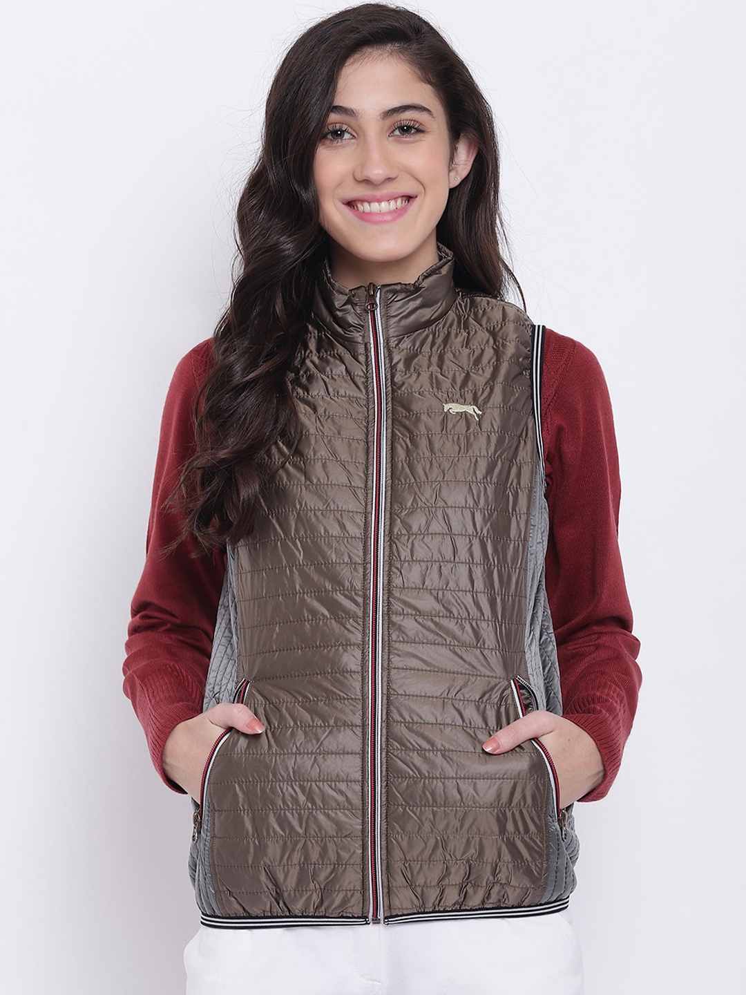 

JUMP USA Women Brown Quilted Jacket