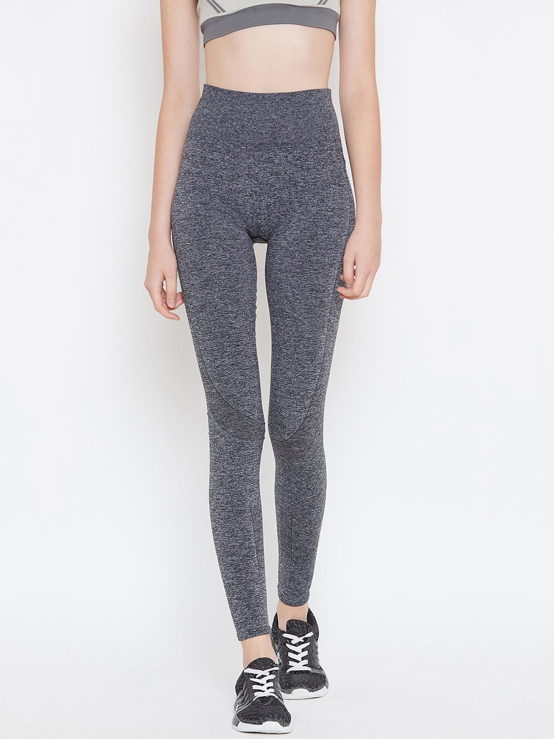 

JUMP USA Women Black Nylone Solid Skinny-Fit Tights