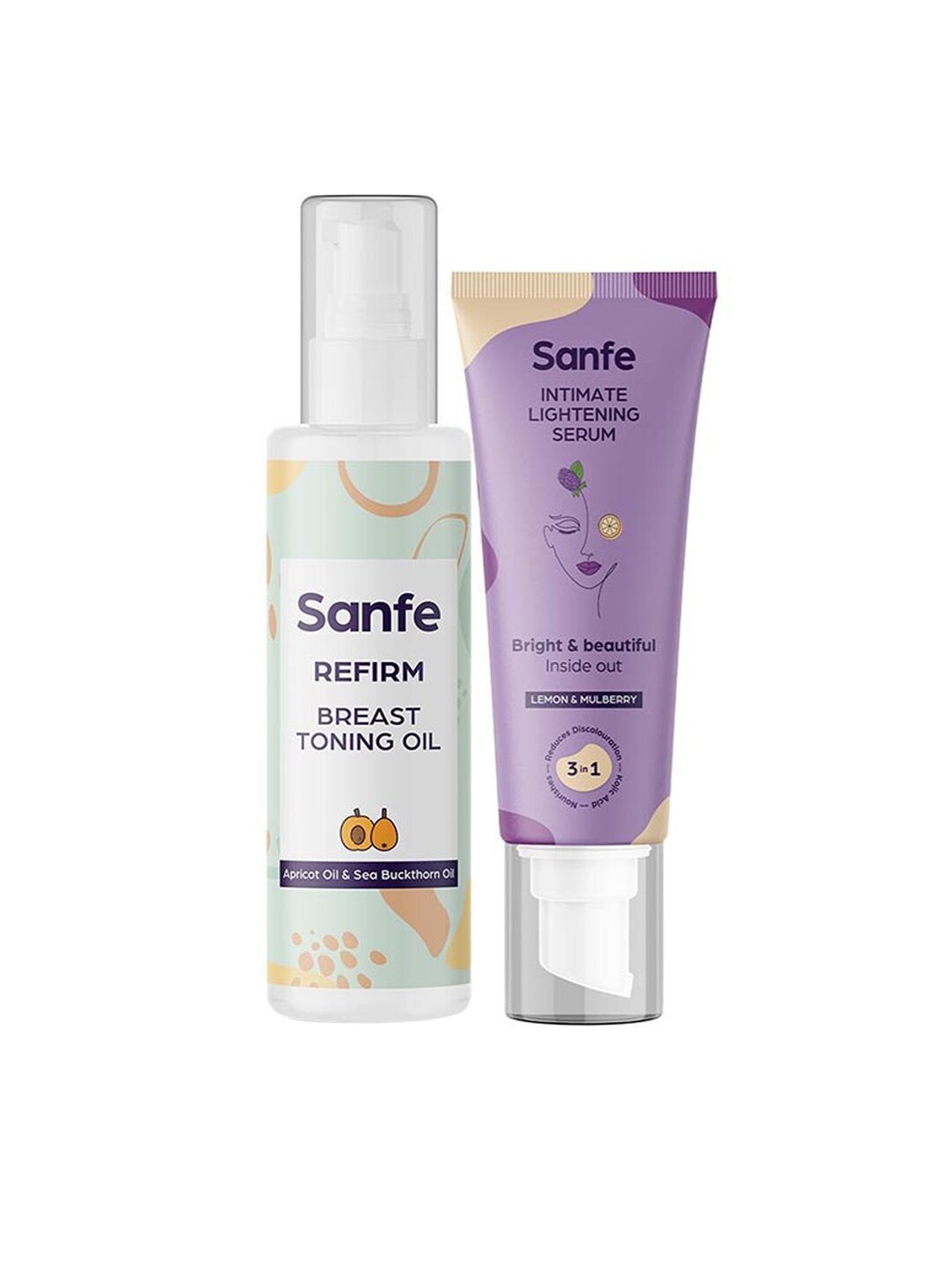 

Sanfe Reform Breast Toning Oil With Intimate Lightening Serum, Coral