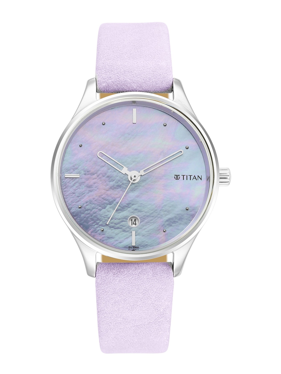 

Titan Women Purple Brass Dial & Purple Leather Straps Analogue Watch 2670SL02