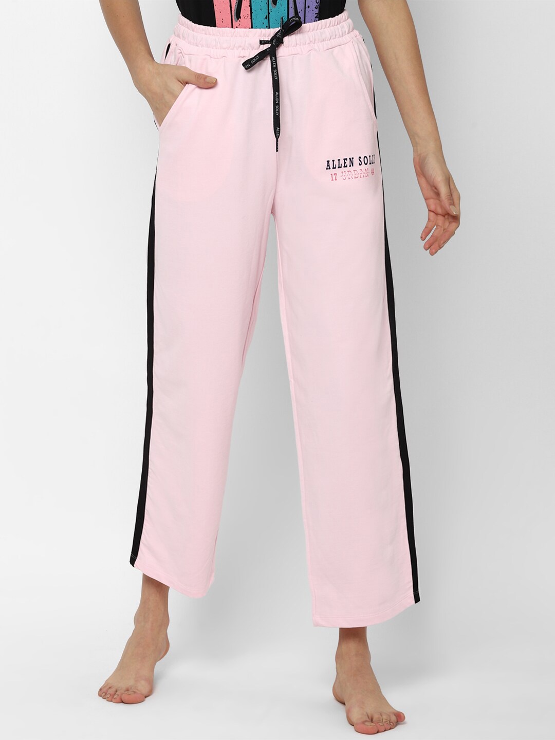 

Allen Solly Woman Pink Cotton Track Pants