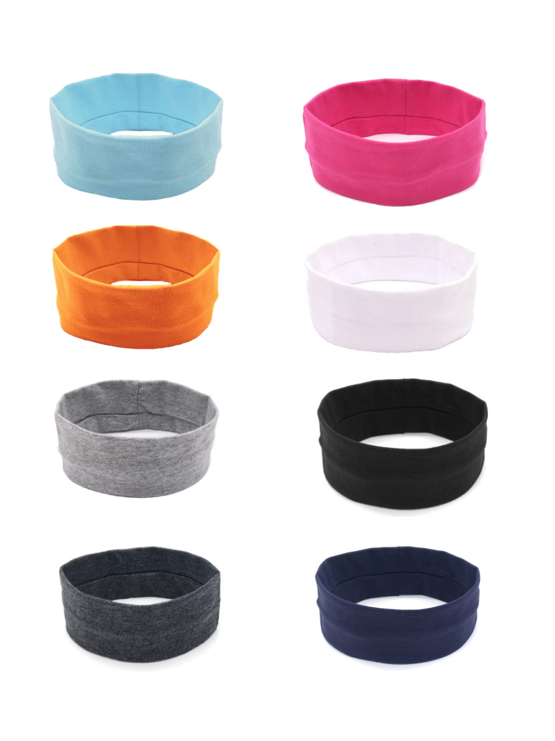 

Yellow Chimes Unisex Pack Of 8 Hairbands, Pink