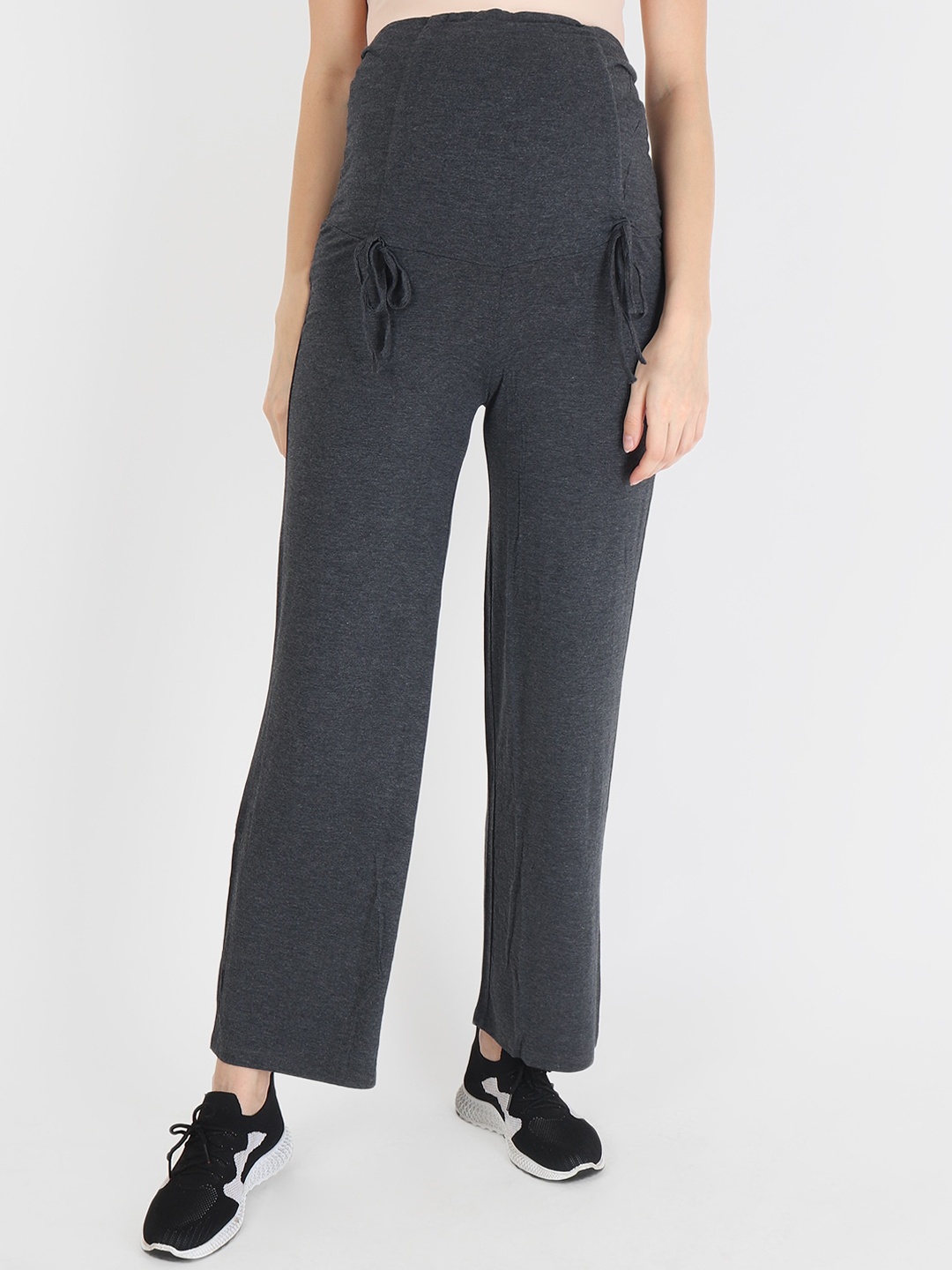 

Momsoon Maternity Women Grey Solid Regular Fit Maternity Yoga Pants