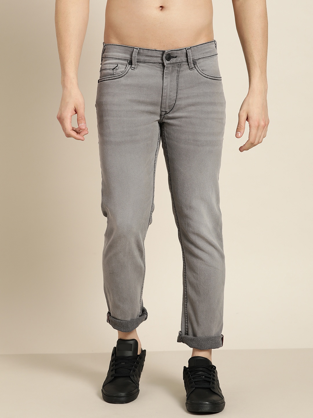 

Moda Rapido Men Grey Slim Fit Stretchable Jeans