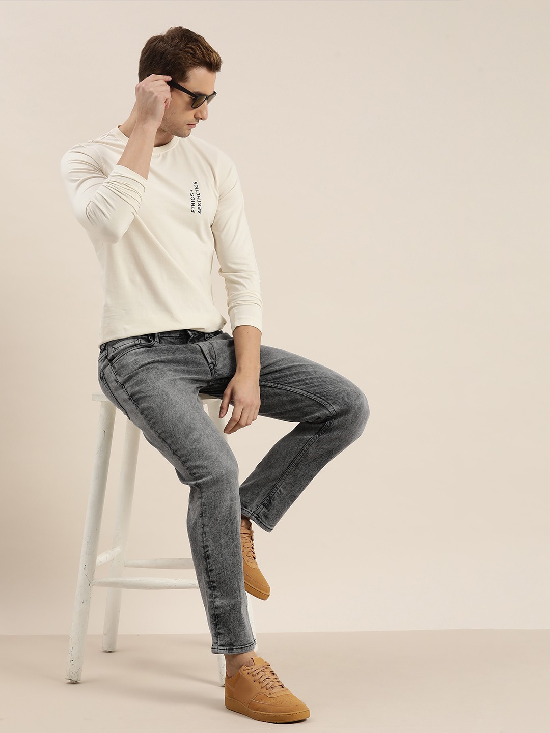 

Moda Rapido Men Grey Light Fade Slim Fit Stretchable Jeans
