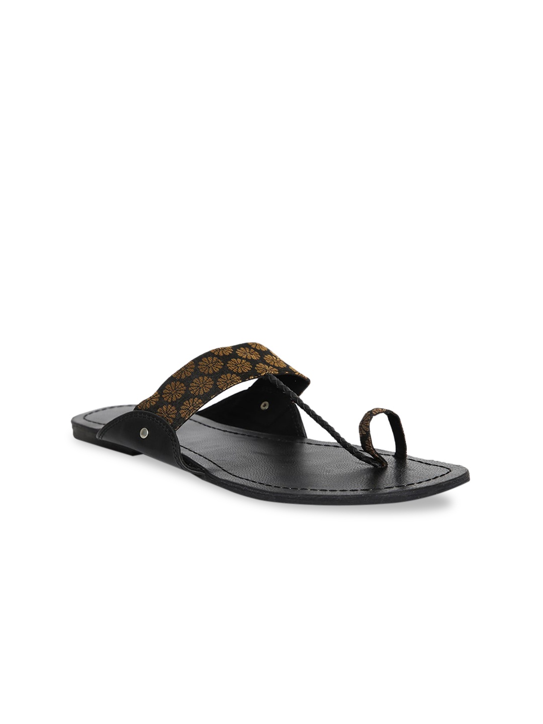 

Fabindia Women Black One Toe Flats with Bows