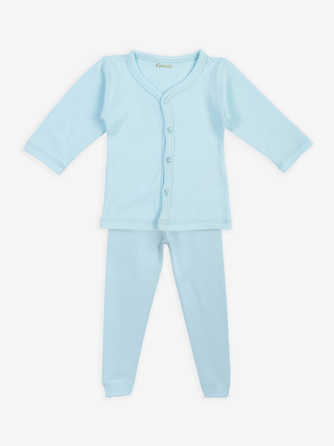 

Kanvin Boys Blue Solid Thermal Set