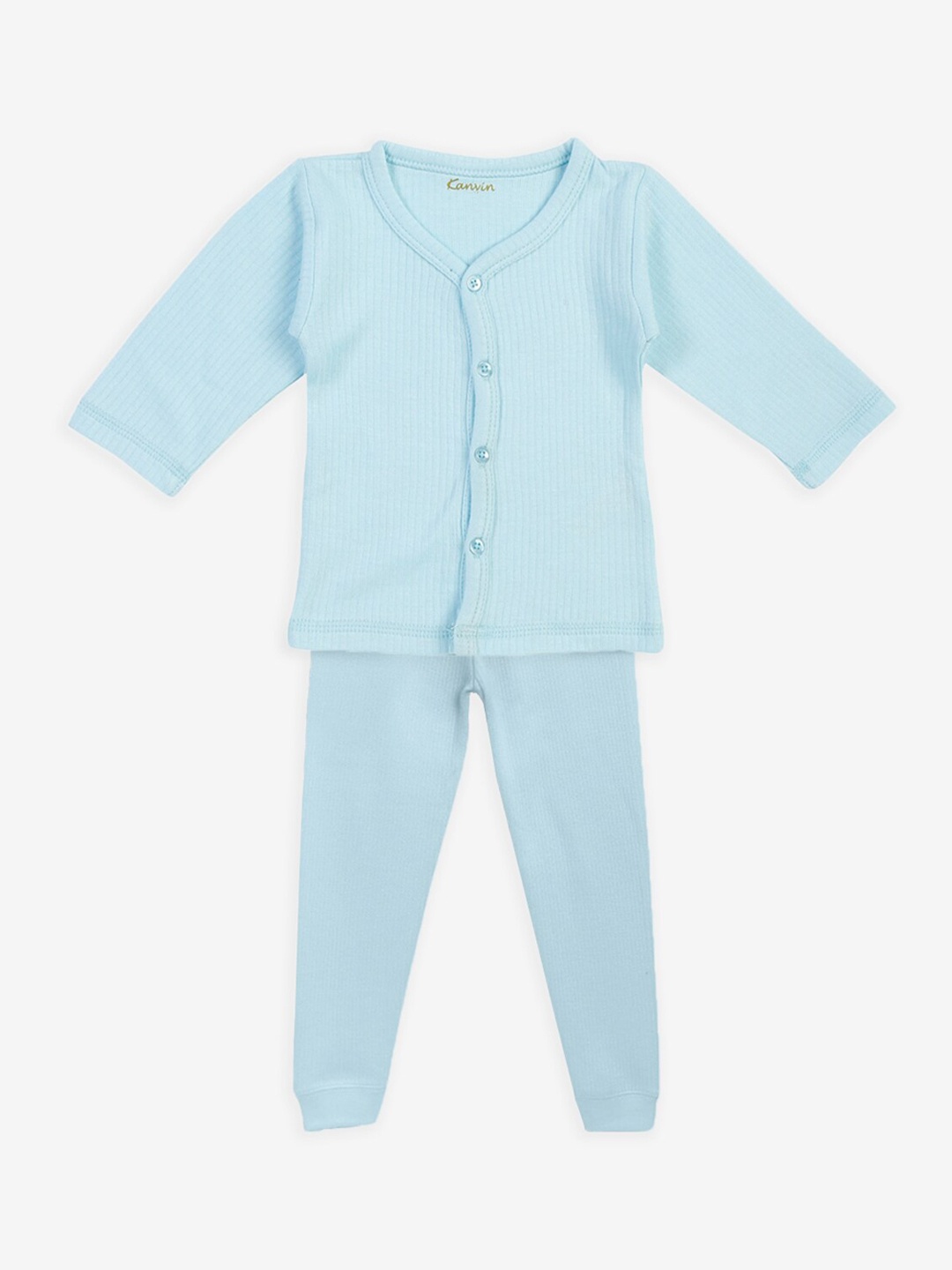 

Kanvin Boys Blue Solid Thermal Set