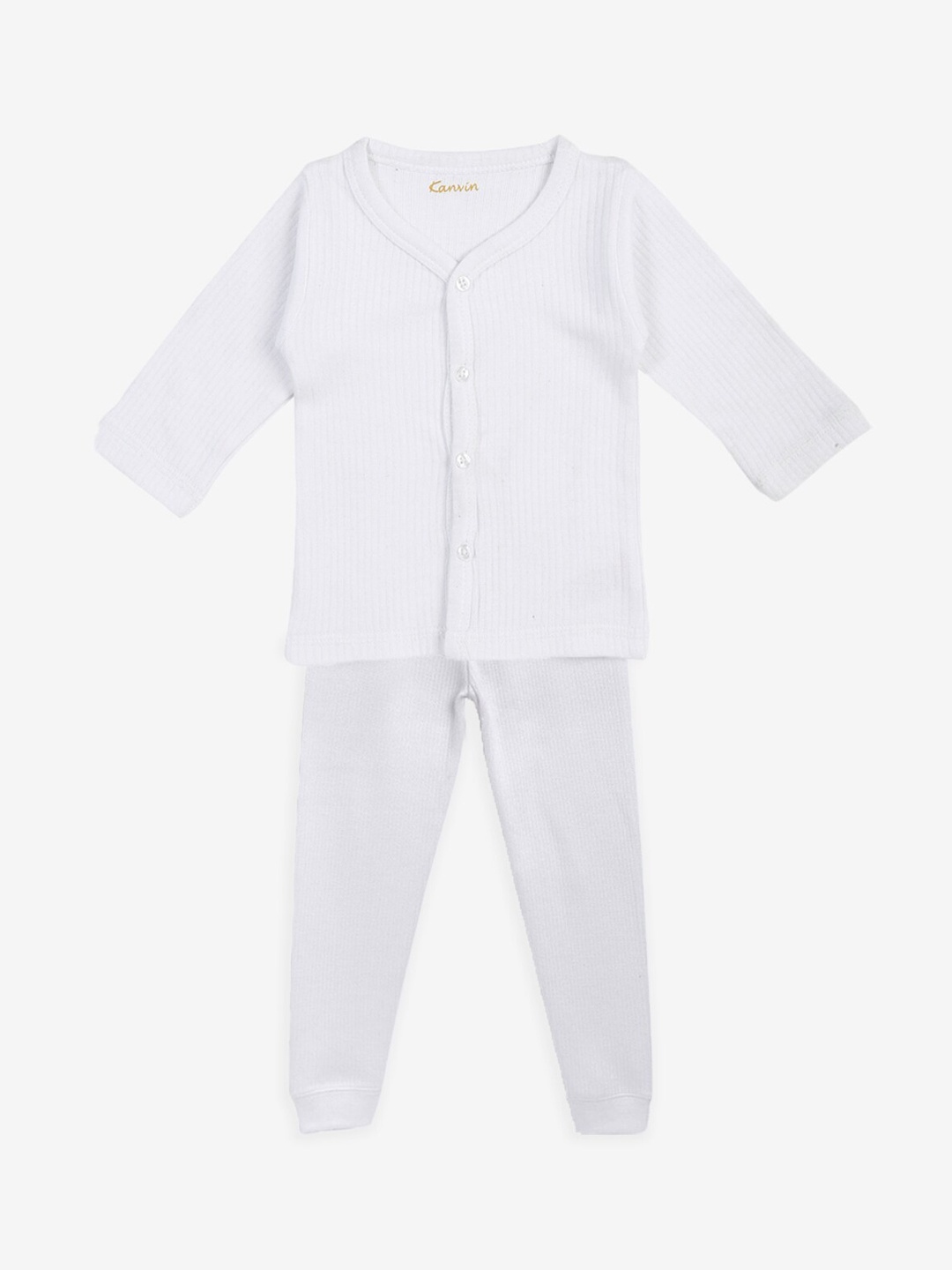 

Kanvin Boys White Solid Thermal Set
