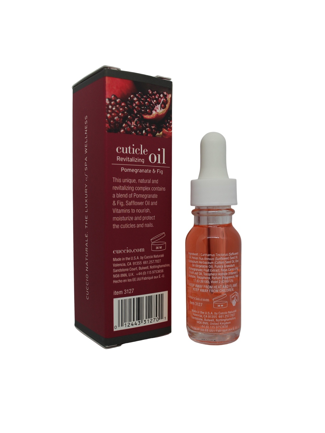 

Cuccio Red Pomegranate & Fig Revitalizing Nail Care Cuticle Oil - 15 ml