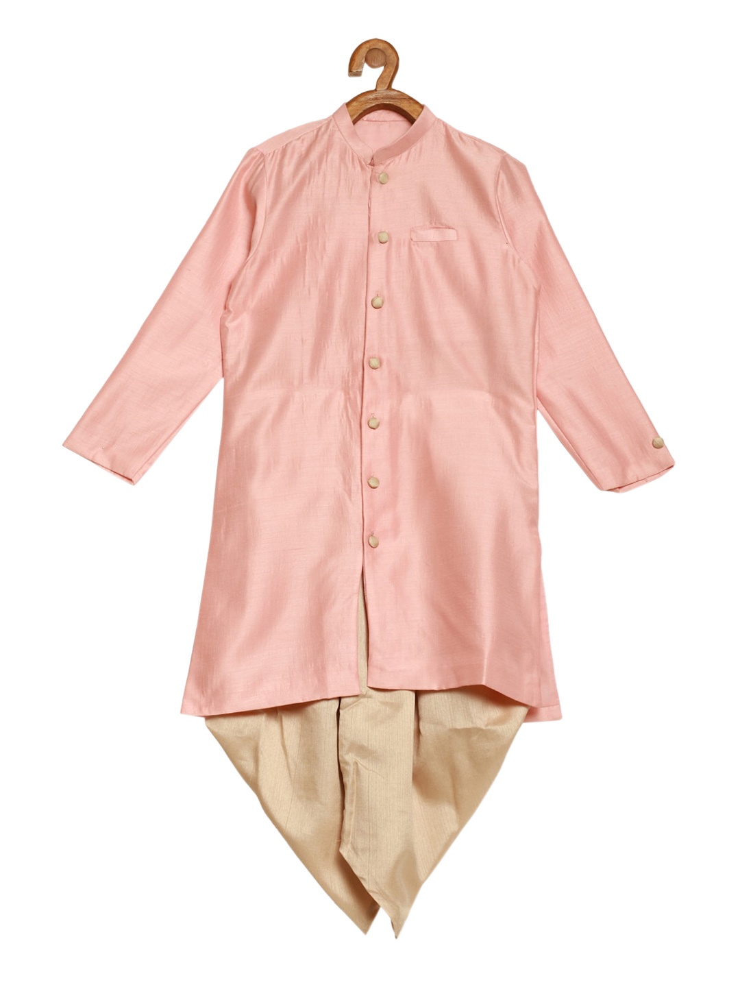

Ethnovog Boys Pink Regular Kurta with Dhoti Pants