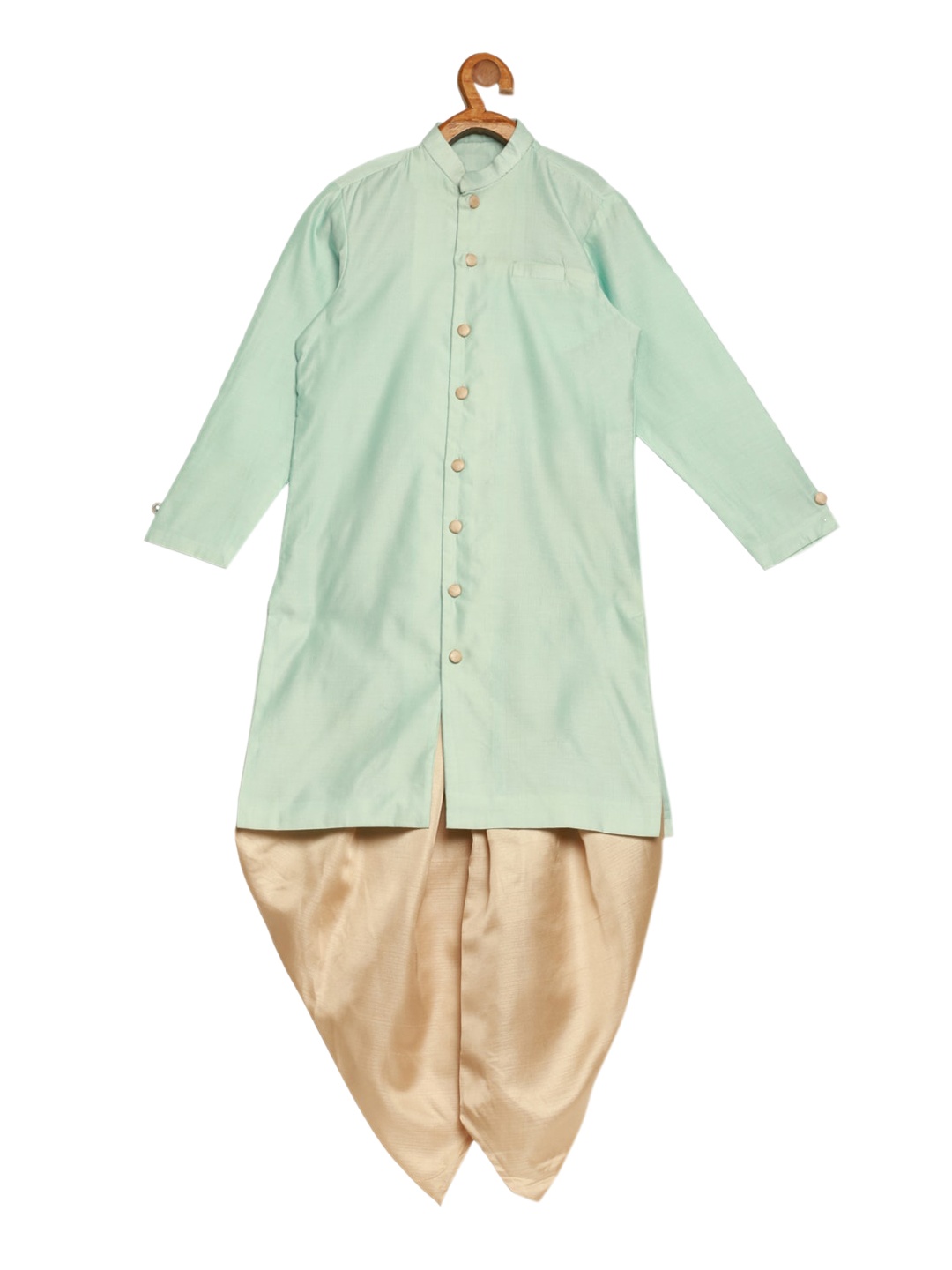 

Ethnovog Boys Blue Regular Kurta with Dhoti Pants