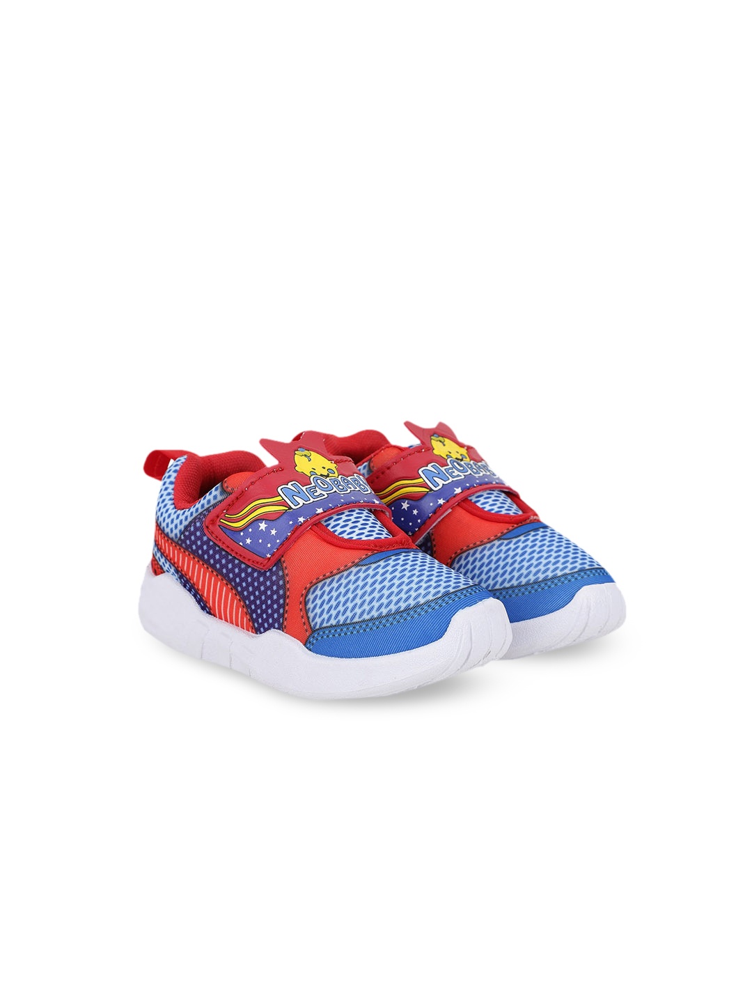 

NEOBABY Unisex Kids Red Woven Design Sneakers