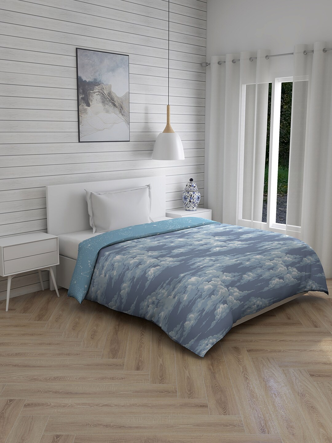 

Layers Blue Mild Winter 120 GSM Single Bed Comforter