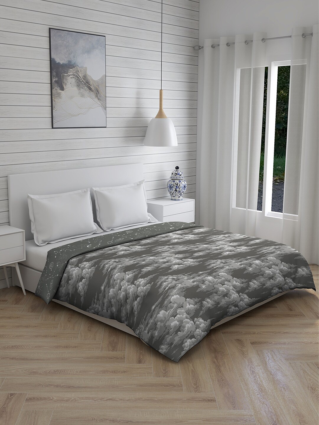 

Layers Grey & White Mild Winter 120 GSM Double Bed Comforter