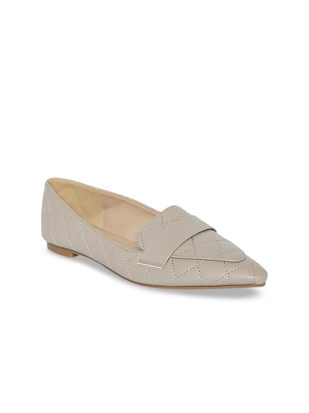 

Forever Glam by Pantaloons Women Beige Textured Ballerinas Flats