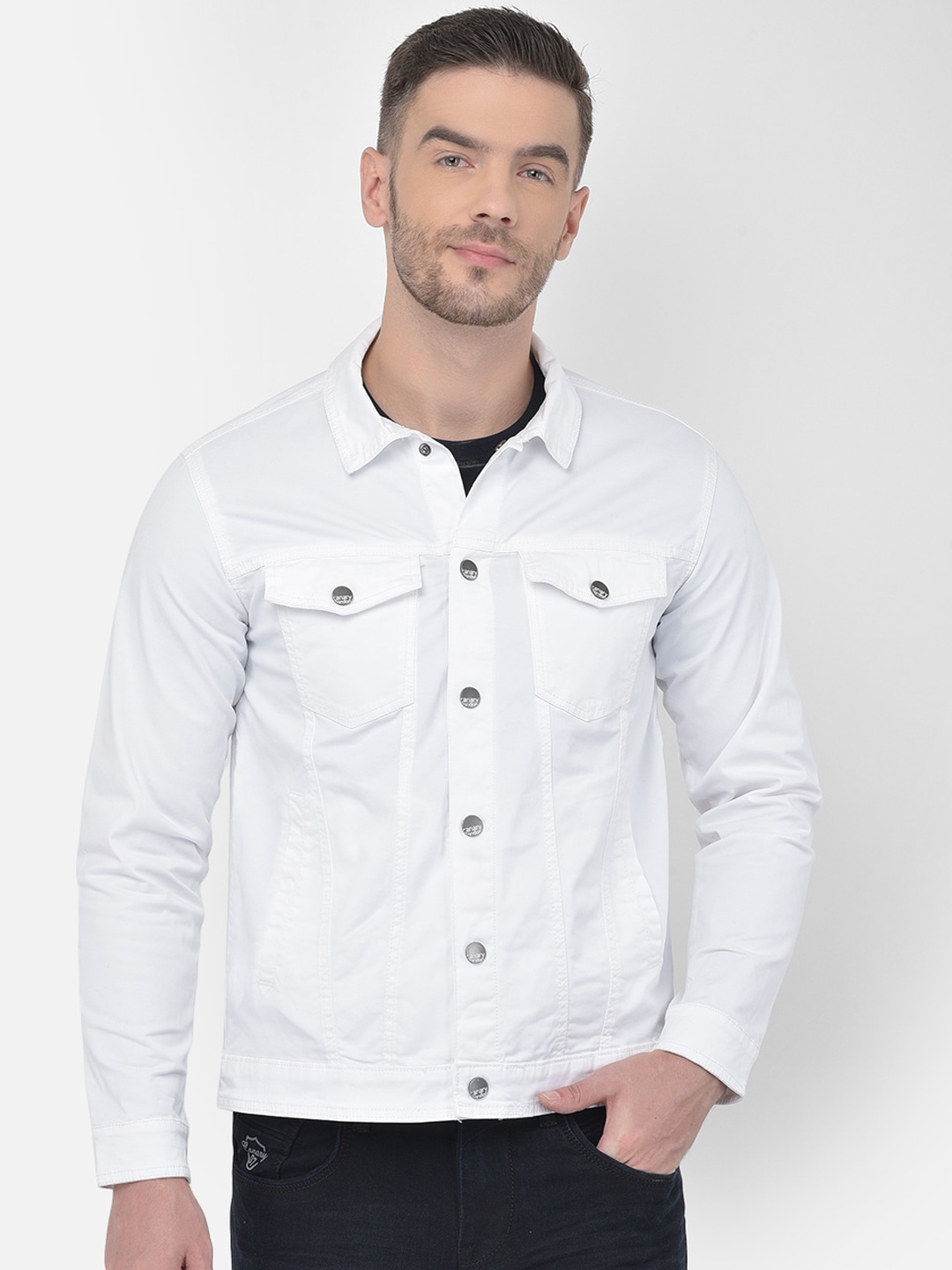 

Canary London Men White Denim Jacket