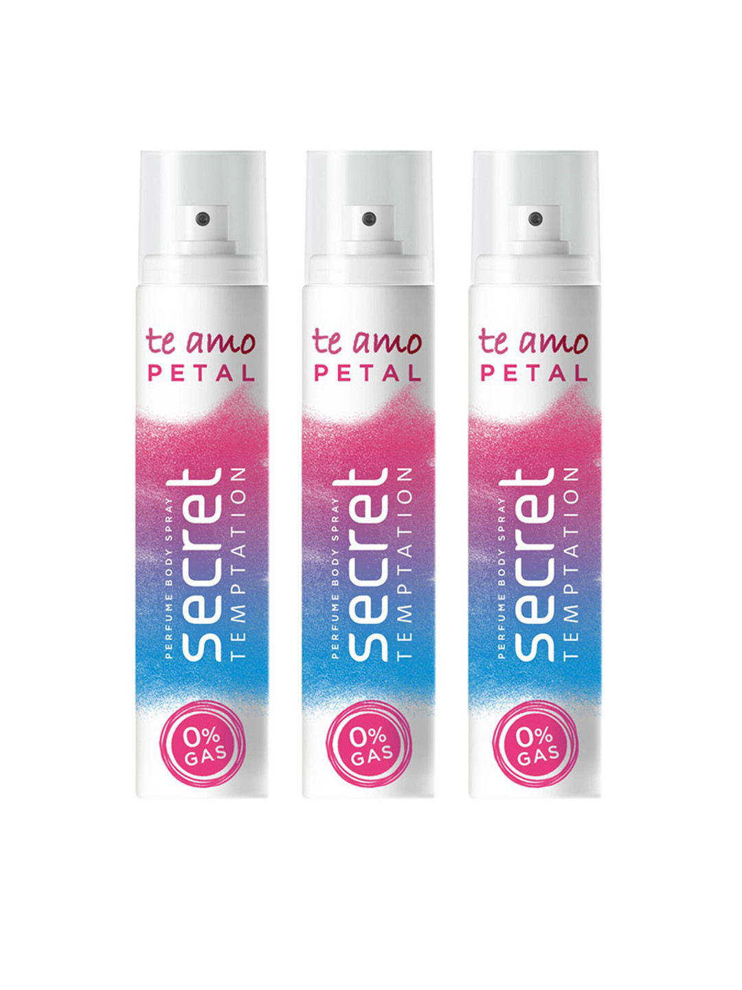 

Secret Temptation Women Set Of 3 Te Amo Petal No Gas Perfume Body Spray - 120ml, Multi