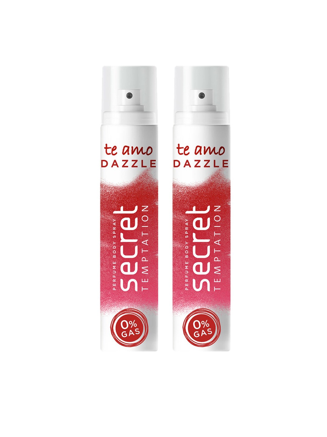 

Secret Temptation Women Te Amo Dazzle No Gas Perfume Body Spray Pack of 2 (120ml each), White